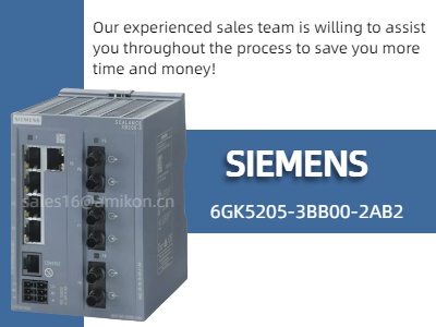Siemens 6GK5205-3BB00-2AB2 Yönetilen Ethernet Anahtarı: Endüstriyel Uygulamalar için Güvenilir Ağ İletişimi